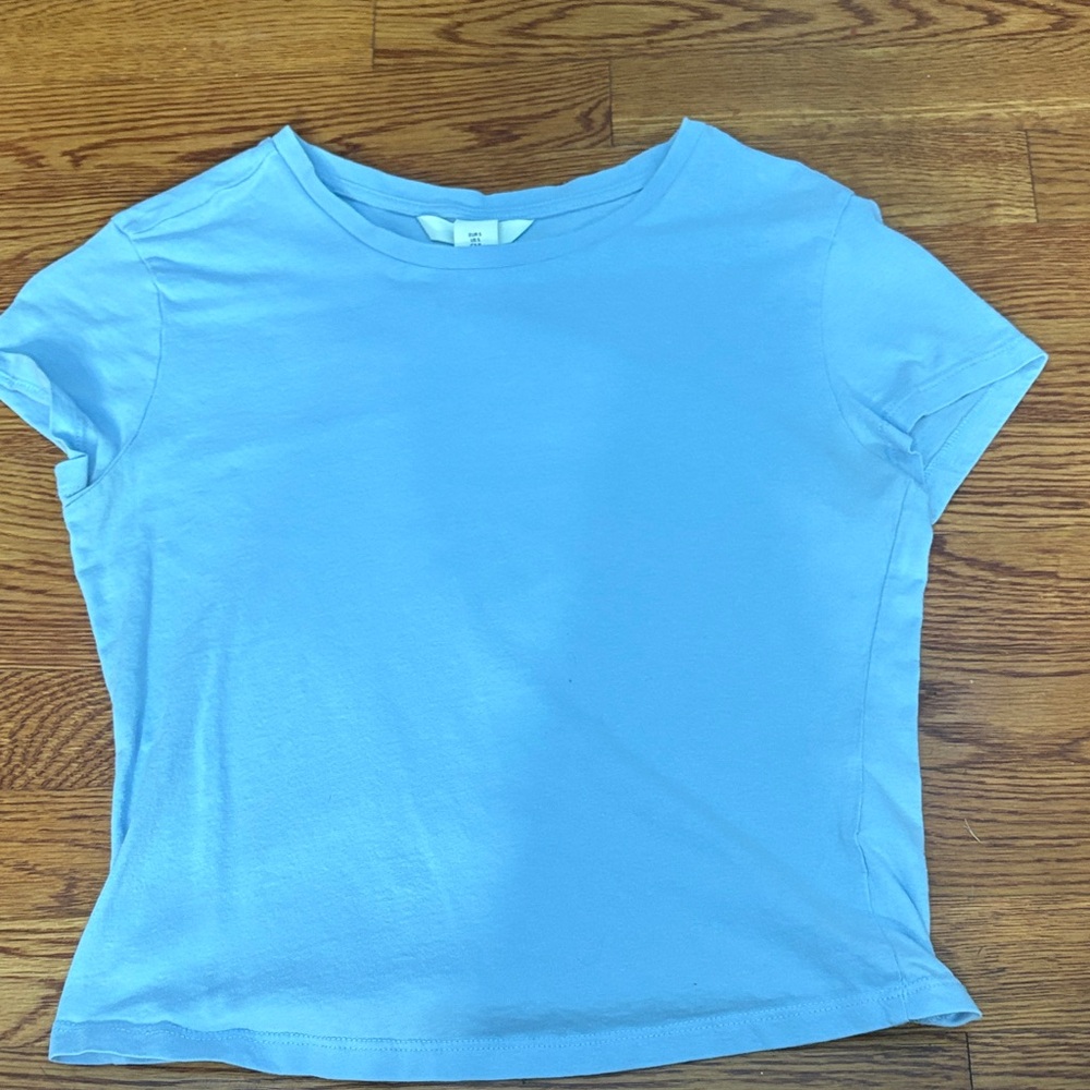 Light Blue small crop top